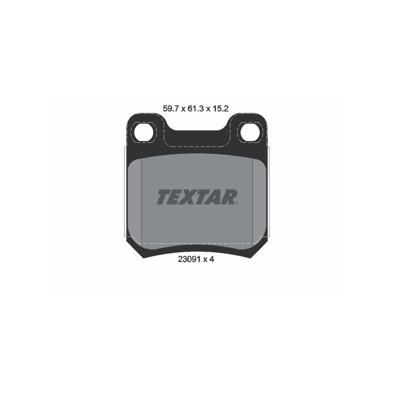 TEXTAR 2309102 Plaquettes de frein arrière pour 9-5 Omega