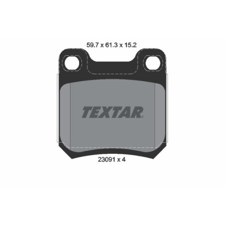 TEXTAR 2309102 Brzdové destičky zadní pro 9-5 Omega