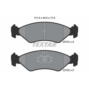 TEXTAR 2310101 Pastiglie freno anteriore per Fiesta Ka 121 Courier
