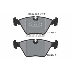 TEXTAR 2312601 Brzdové platničky predný pre XJ XK XJSC Coupe DAIMLER