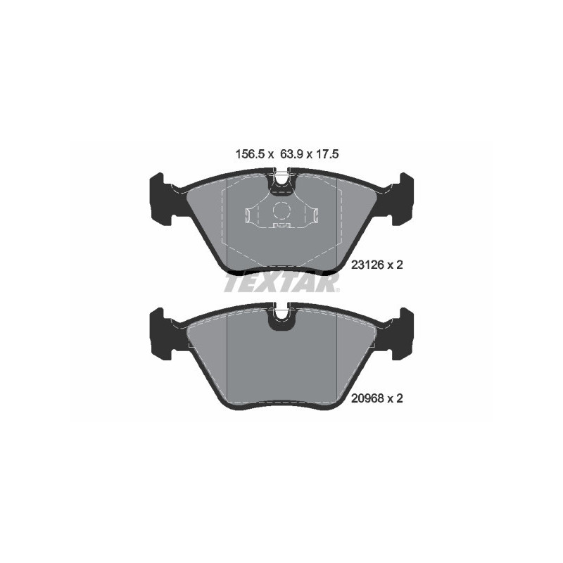TEXTAR 2312601 Brake Pads Set Front for