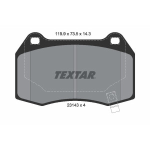 TEXTAR 2314301 Pastiglie freno posteriore per STS CTS Camaro Challenger