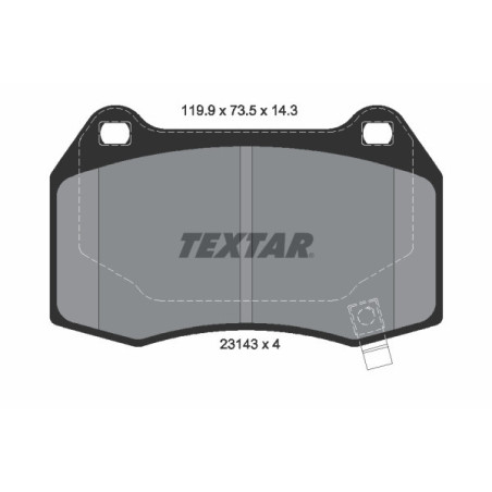 TEXTAR 2314301 Brake Pads Set Rear for