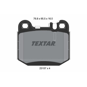 TEXTAR 2315781 Pastiglie freno posteriore per M Quattroporte