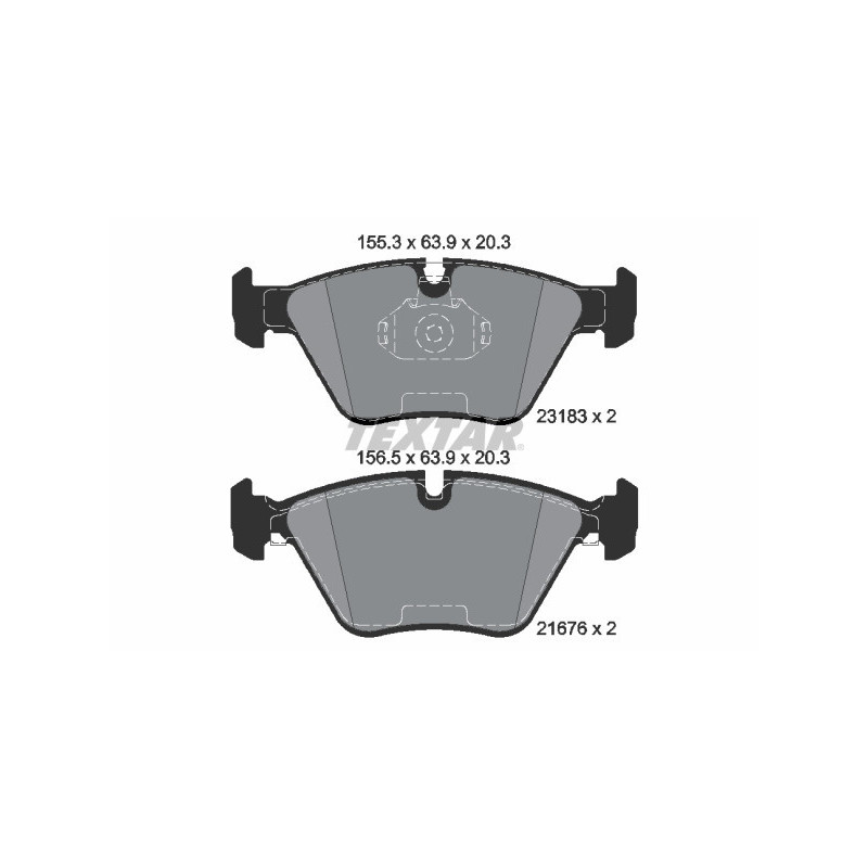 TEXTAR 2318381 Pastiglie freno anteriore per X3 3 Z4 75 MG MF3 ZT ZT-T