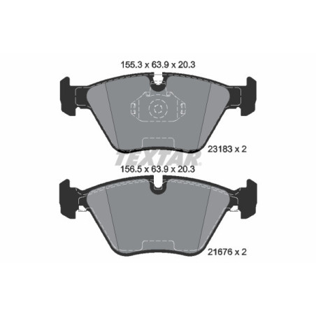 TEXTAR 2318381 Pastiglie freno anteriore per X3 3 Z4 75 MG MF3 ZT ZT-T