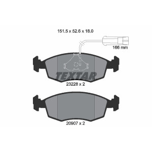 TEXTAR 2322702 Pastillas de freno delantero para Fiat Palio
