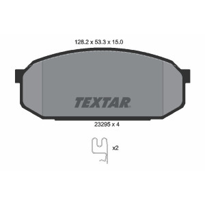 TEXTAR 2329501 Pastiglie freno anteriore per Mazda FAMILIA