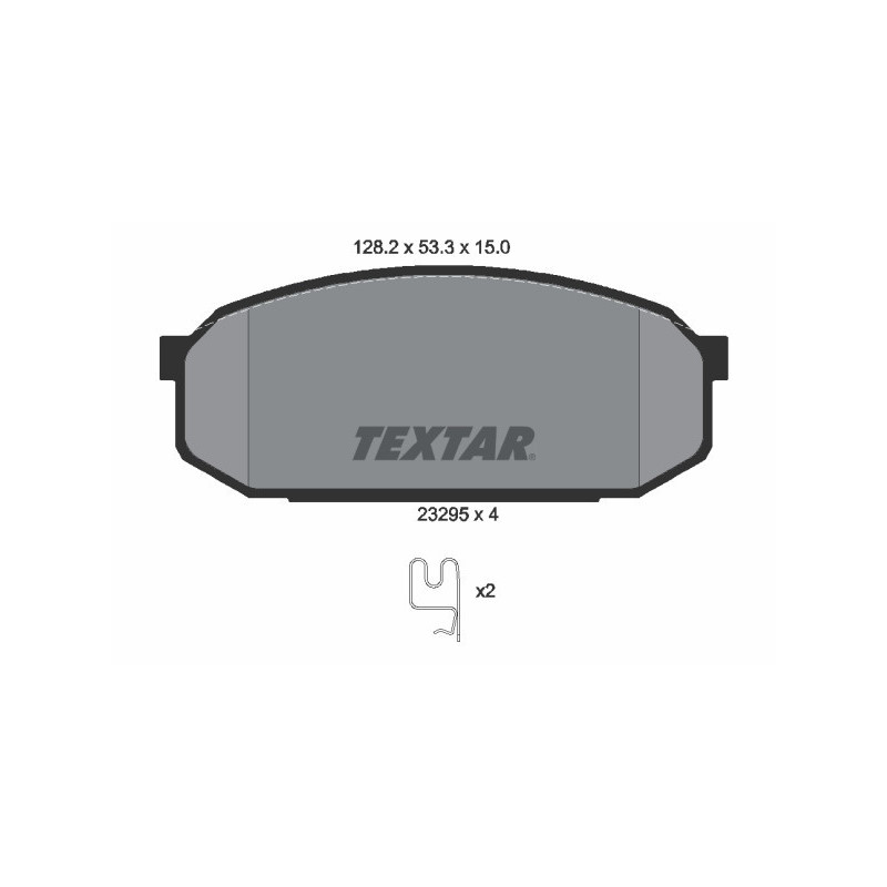 TEXTAR 2329501 Pastillas de freno delantero para Mazda FAMILIA