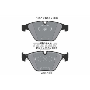 TEXTAR 2331207 Brzdové destičky přední pro BMW 3 1