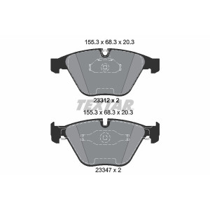 TEXTAR 2331281 Brzdové destičky přední pro BMW 3 1