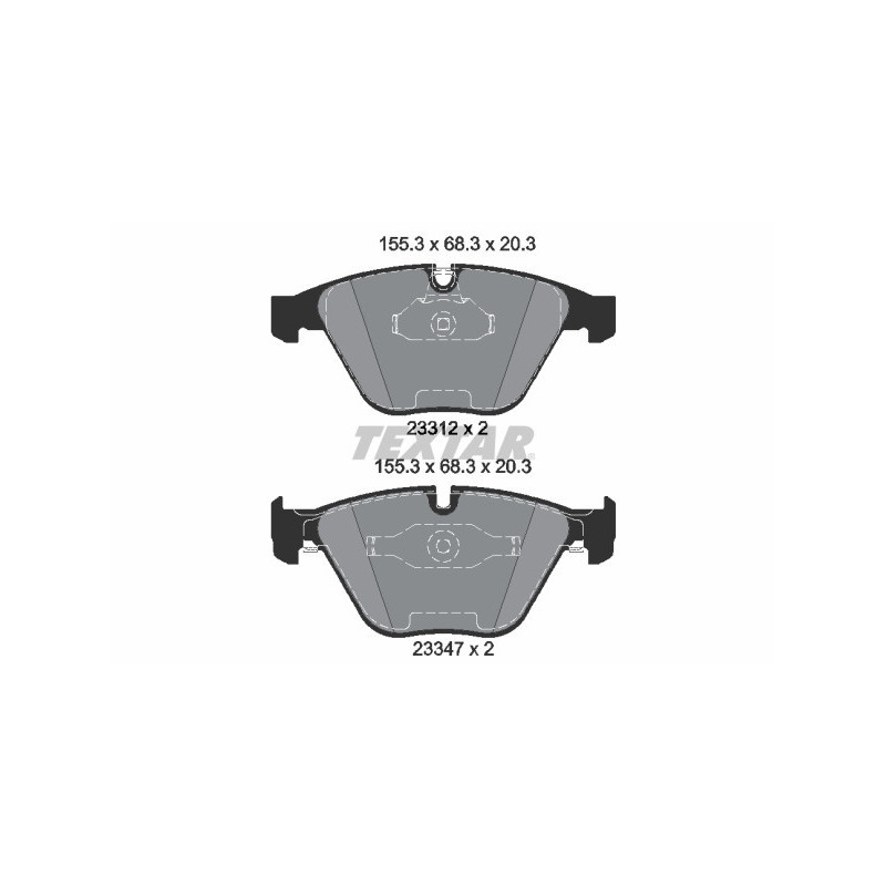 TEXTAR 2331281 Plaquettes de frein Avant pour