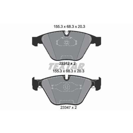 TEXTAR 2331281 Pastiglie freno anteriore per BMW 3 1