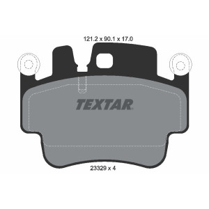 TEXTAR 2332902 Brzdové platničky predný pre 911 Boxster Boxter