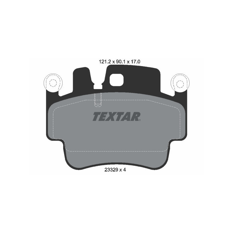 TEXTAR 2332902 Pastillas de freno delantero para 911 Boxster Boxter