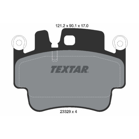 TEXTAR 2332902 Brzdové platničky predný pre 911 Boxster Boxter