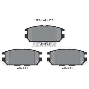 TEXTAR 2337301 Plaquettes de frein arrière pour Chariot Lancer Shogun Galant 3000
