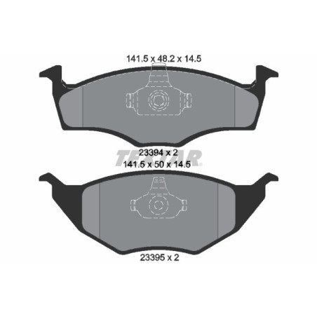 TEXTAR 2339402 Brake Pads Set Front for VW Lupo