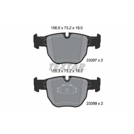 TEXTAR 2339703 Klocki hamulcowe przód dla Land Rover Range Rover