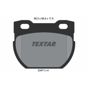 TEXTAR 2347103 Pastillas de freno trasero para Land Rover Defender