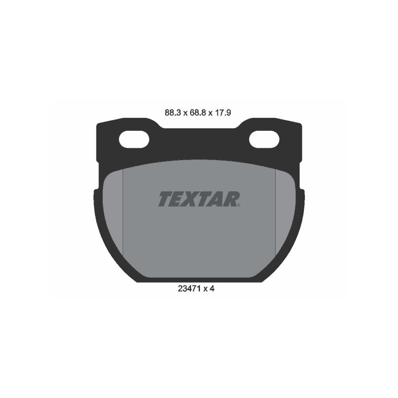 TEXTAR 2347103 Bremsbeläge Hinten für Land Rover Defender