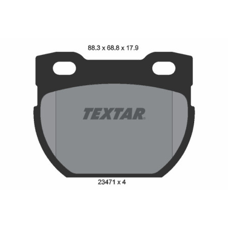 TEXTAR 2347103 Brake Pads Set Rear for Land Rover Defender