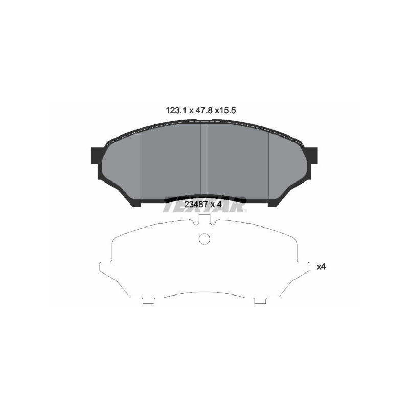 TEXTAR 2348701 Bremsbeläge Vorne für Mitsubishi PAJERO Shogun