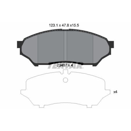 TEXTAR 2348701 Pastiglie freno anteriore per Mitsubishi PAJERO Shogun