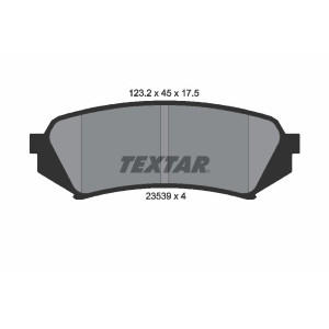 TEXTAR 2353902 Pastillas de freno trasero para Lexus LX