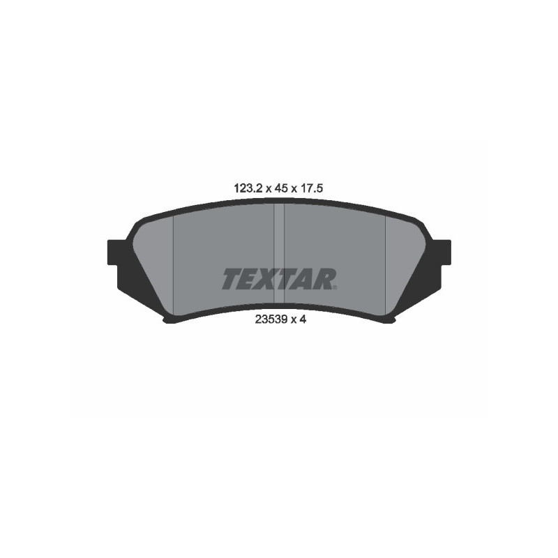 TEXTAR 2353902 Klocki hamulcowe Tył dla