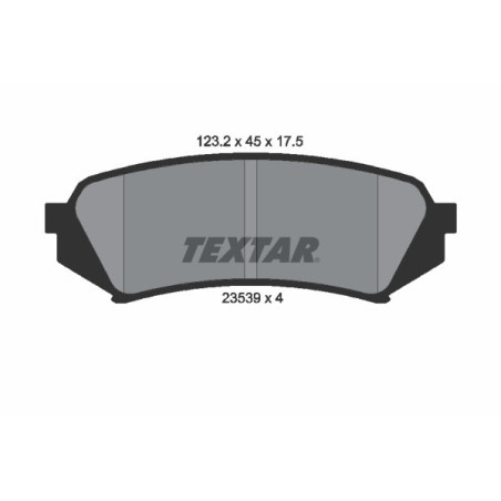 TEXTAR 2353902 Pastillas de freno trasero para Lexus LX