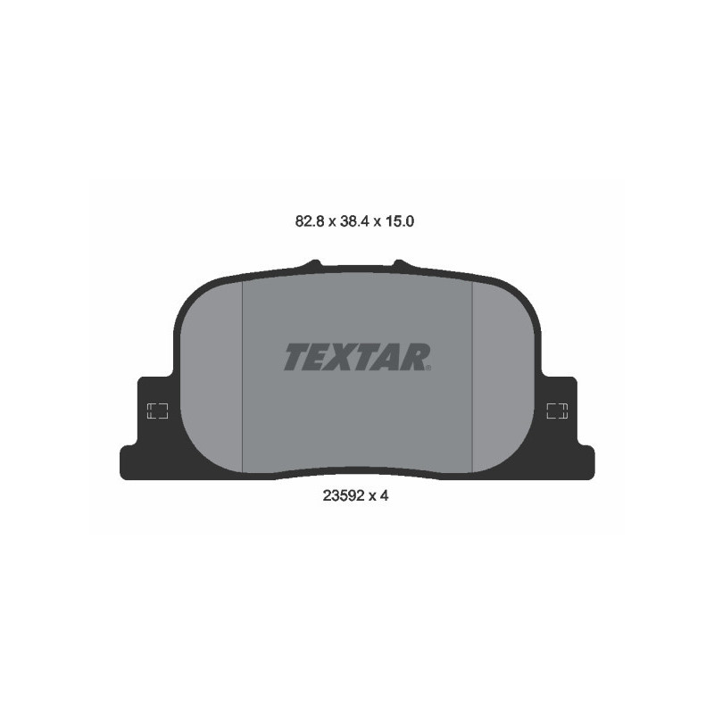 TEXTAR 2359201 Bremsbeläge Hinten für Camry Solara ES Prius TC