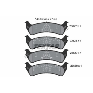 TEXTAR 2362701 Bremsbeläge Hinten für Ford Explorer