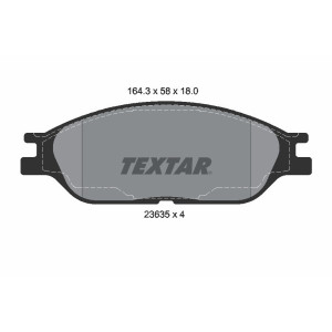 TEXTAR 2363501 Bremsbeläge Vorne für Ford Windstar