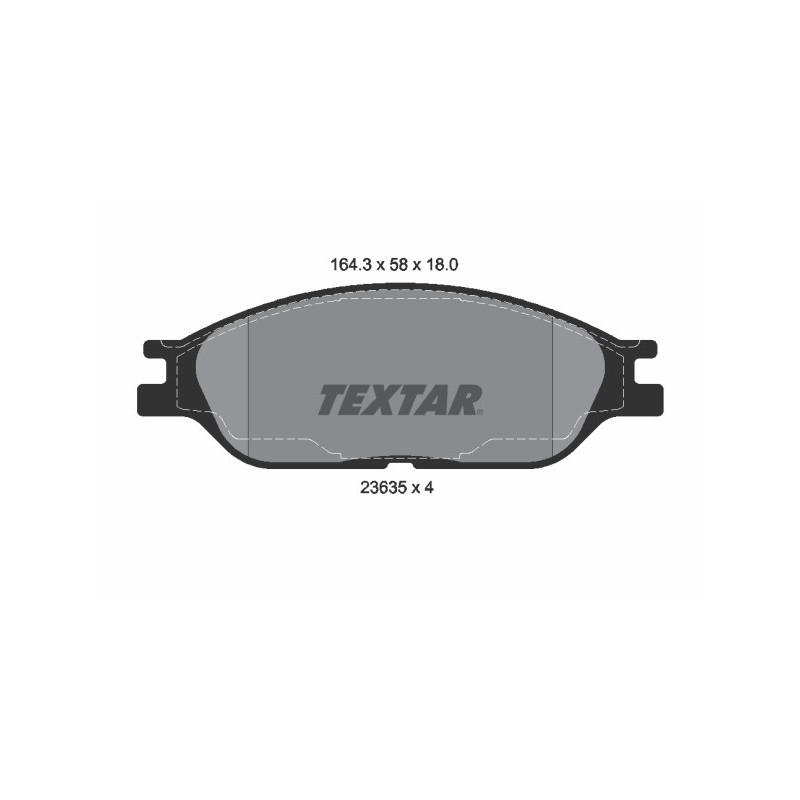 TEXTAR 2363501 Bremsbeläge Vorne für Ford Windstar