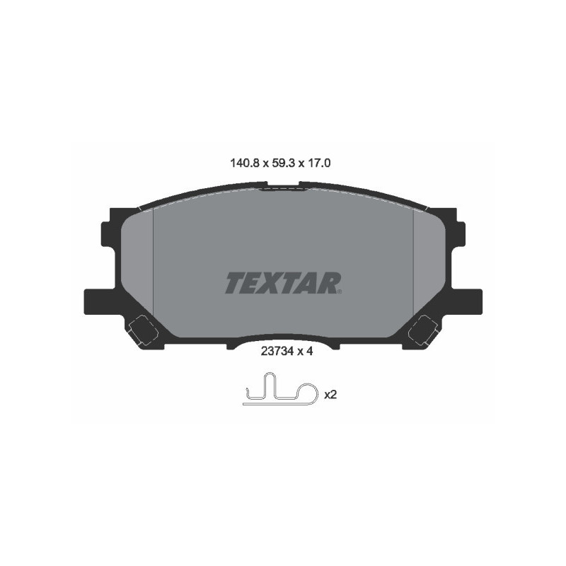 TEXTAR 2373401 Klocki hamulcowe przód dla RX Harrier