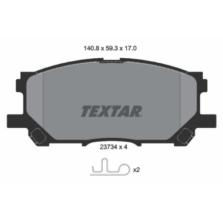 TEXTAR 2373401 Klocki hamulcowe przód dla RX Harrier
