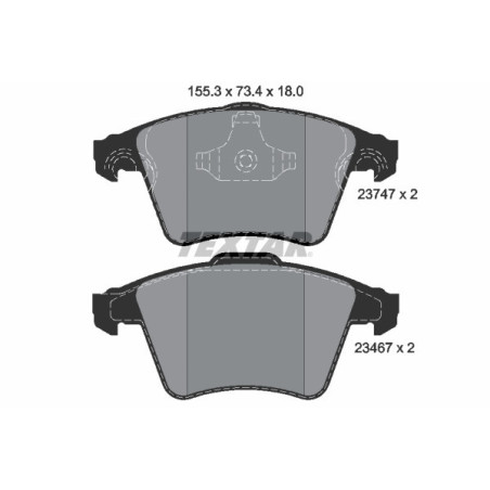 TEXTAR 2374701 Brake Pads Set Front for