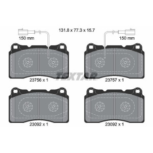 TEXTAR 2375601 Brake Pads Set Front for