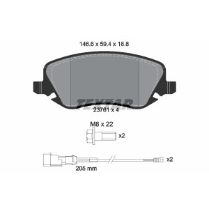 TEXTAR 2376101 Plaquettes de frein avant pour Lancia Thesis