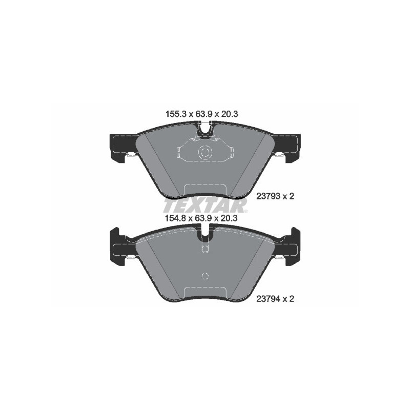 TEXTAR 2379381 Klocki hamulcowe przód dla BMW 5 X1