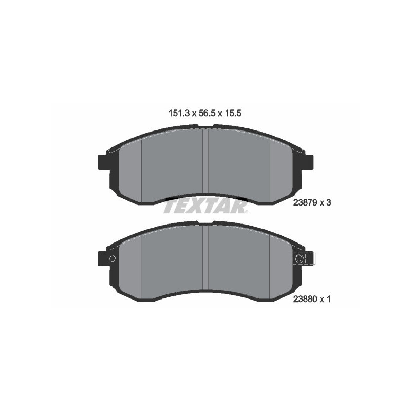 TEXTAR 2387902 Brake Pads Set Front for