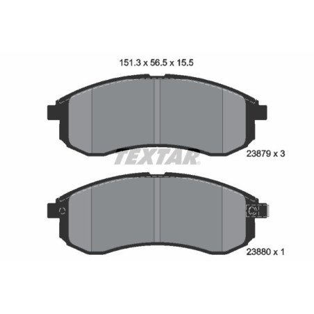 TEXTAR 2387902 Brake Pads Set Front for