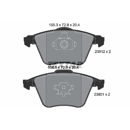 TEXTAR 2391202 Klocki hamulcowe przód dla Vectra Signum