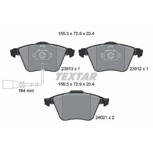 TEXTAR 2391301 Pastiglie freno anteriore per Golf TT Scirocco A3 Leon