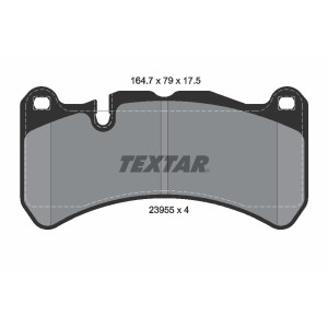 TEXTAR 2395501 Pastillas de freno delantero para CLK GranCabrio Ghibli Quattroporte GRAN