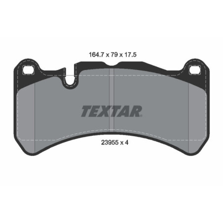 TEXTAR 2395501 Klocki hamulcowe przód dla CLK GranCabrio Ghibli Quattroporte GRAN SLK