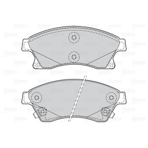 Brzdové platničky Predné pre Chevrolet Opel Vauxhall VALEO 302130