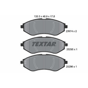 TEXTAR 2397406 Brzdové platničky predný pre Aveo Kalos Savvy