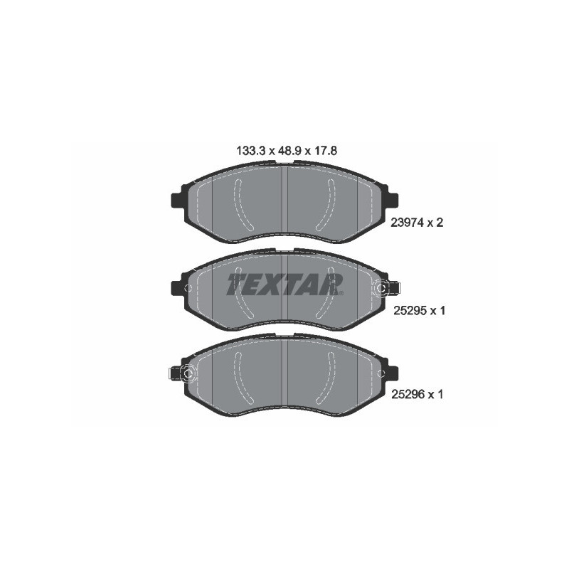 TEXTAR 2397406 Brake Pads Set Front for Aveo Kalos Savvy